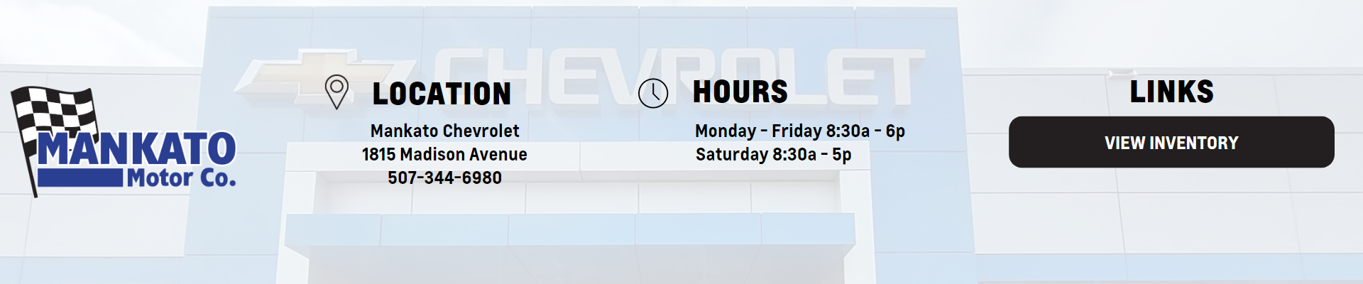 Mankato Chevrolet After Hours Sales Appointment